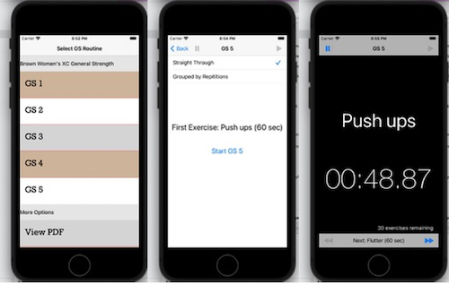 Brown Cross Country app